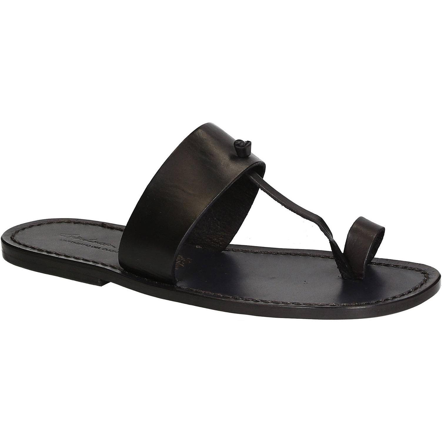 mens thong leather sandals