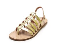 gold sandals