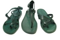 green sandals