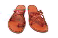 orange sandals