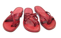 red sandals