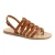 Gold flat sandals in real leather Handmade in Italy