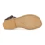 Sandales gladiateur pour femme en cuir noir artisanales