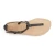 Thong Sandalen Handwerk Schwarze Lederstiefel