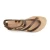 Sandales gladiateur femme en cuir marron artisanales