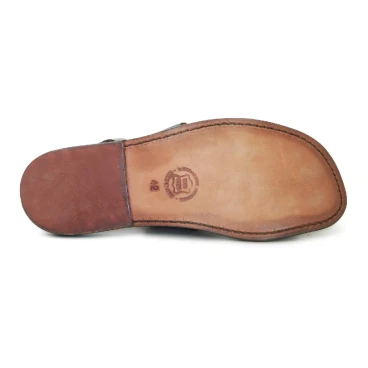 Brown leather franciscan sandals for men
