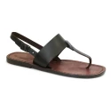Tongs en cuir femme fait artisanalment en Italie