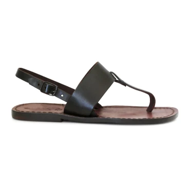 Tongs en cuir femme fait artisanalment en Italie