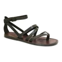 Scarpe alla schiava artigianali in pelle marrone