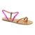 Dunkelbraune flache flip flop Sandalen für Frauen