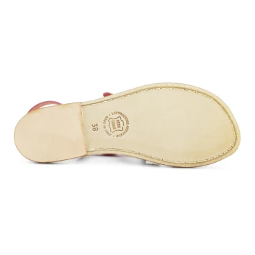 Dunkelbraune flache flip flop Sandalen für Frauen