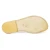 Women's flat sandals handmade in tan and silver leather
