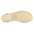 T-steg Sandalen zweifarbigen Braun und Gold Leder