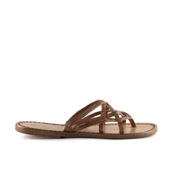 Nu pieds pour femme en cuir travaillé à la main en Italie