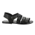 Handmade in Italy mens sandals in black leather