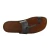 Sandals tong cuir homme marron foncé artisanales