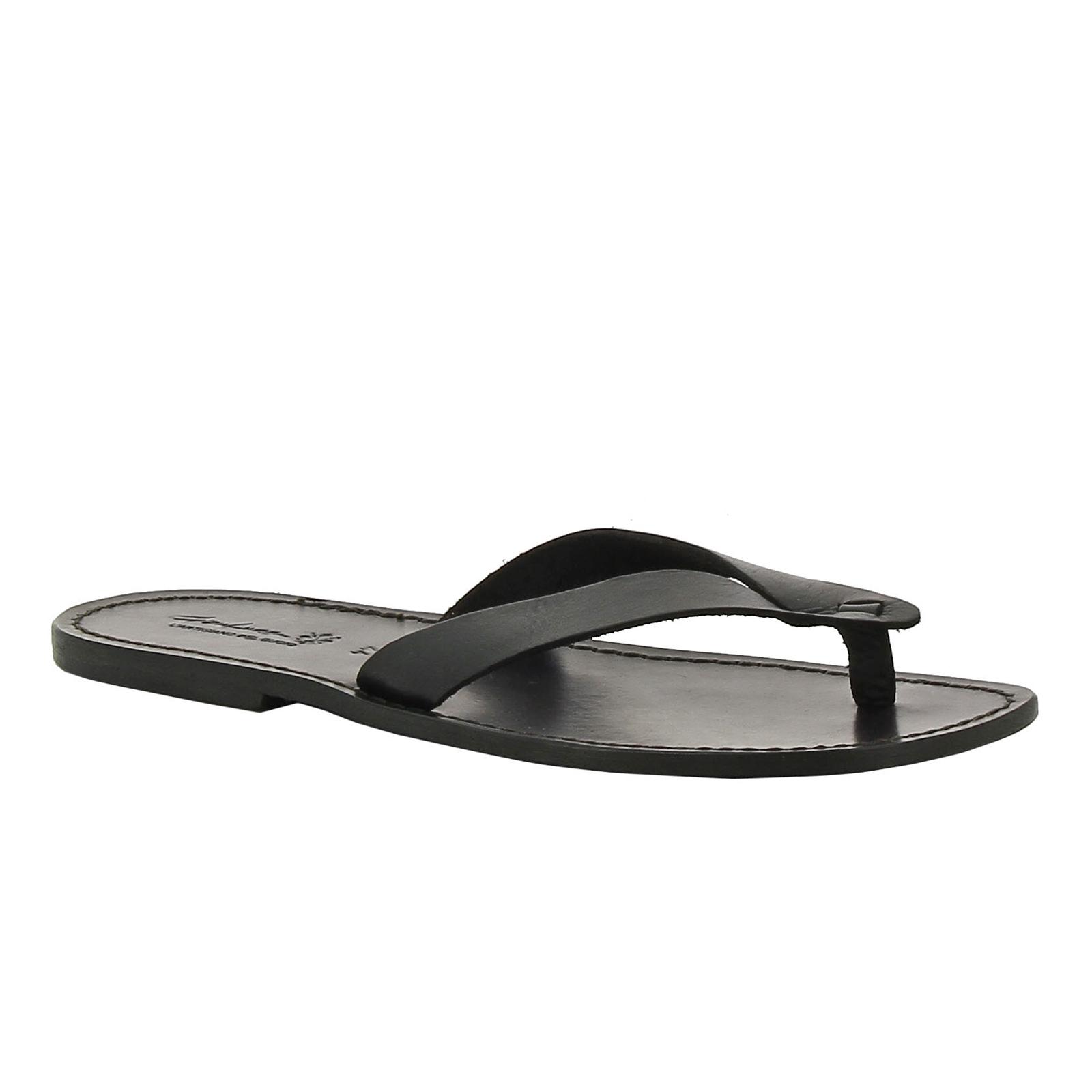 mens leather thong sandals