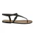 Handmade leather thong sandals for women in dark brown