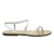 Handgefertigte weiße riemchensandalen für Damen
