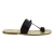 Tongs homme en cuir noir fait à la main en Italie