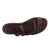 Sandale plate en cuir prune artisanales pour femme