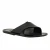 Mens leather slippers handmade in Italy in black leather