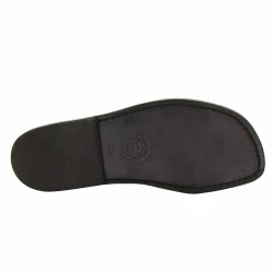Lederslipper für Herren aus Schwarzen Leder in Italien von Handgefertigt
