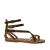 Handmade bronze leather flat gladiator thong sandals
