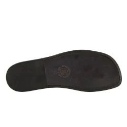 Sandalias de cuero negro para hombres