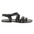 Sandalias Franciscanas de cuero negro hechos a mano