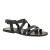 Sandalias Franciscanas de cuero negro hechos a mano