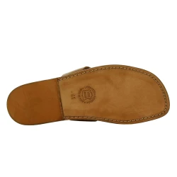 Sandales franciscains en cuir marron claire pour homme
