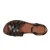 Dunkelbraune Damen-Sandalen in Italien von Handgefertigt aus echtem Leder