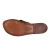Claquettes en cuir marron pour femme artisanales