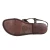 Women's brown leather sandals hand made in Italy