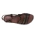 Women's brown leather sandals hand made in Italy