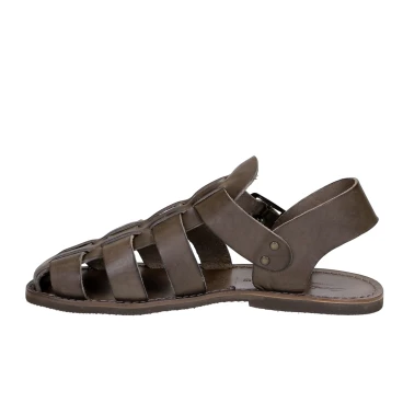 Mönch-Sandalen für Männer aus schlamm Leder in Italien von Handgefertigt
