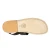 Black leather franciscan sandals for men with natural sole