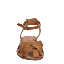 Sandales travaillé à la main en Italie pour femme en cuir naturel