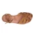Lederfarbig Damen-Sandalen in Italien von Handgefertigt aus echtem Leder