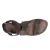 Women's sandals in mud color leather handmade in Italy