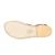 Braunem leder Damen-Flip-Flops sandalen