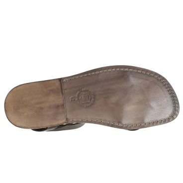 Gladiator Herren-Sandalen aus schlamm Leder in Italien von Handgefertigt
