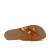 Cibatte infradito donna in pelle laminata arancio