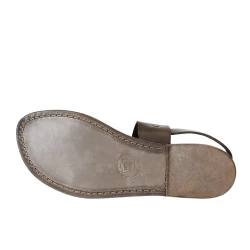 Sandales franciscains pour famme artisanales en cuir couleur boue