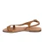 Tan leather thong sandals for women Handmade in Italy
