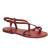 Handgefertigte Sandalen damen aus Roten Leder aus Italien