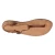 T-strap thong sandals in tan Leather handmade in Italy
