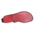 Women's t-strap sandals in red Leather handmade in Italy