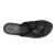 Black leather slide sandals for women handmade